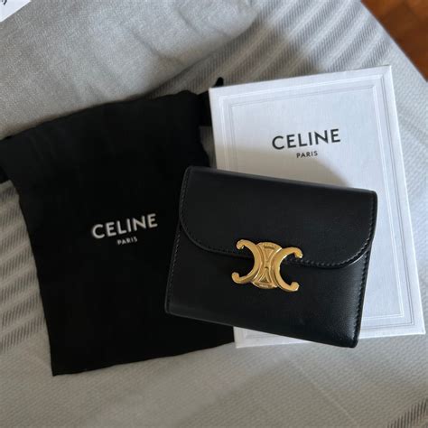 celine accordion card wallet|celine small triomphe wallet.